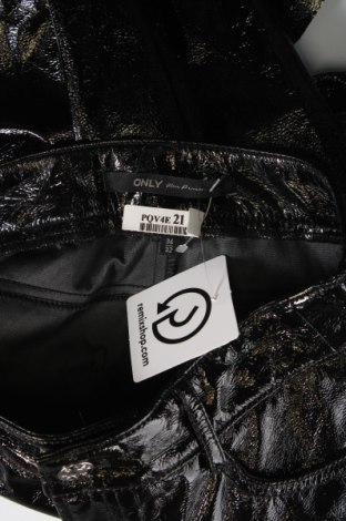 Dámské kožené kalhoty  ONLY, Velikost XS, Barva Černá, Cena  99,00 Kč