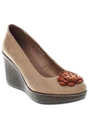 Γυναικεία παπούτσια Karina, Μέγεθος 38, Χρώμα  Μπέζ, Τιμή 47,63 €