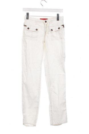 Damskie spodnie Guess, Rozmiar XS, Kolor Biały, Cena 37,67 zł