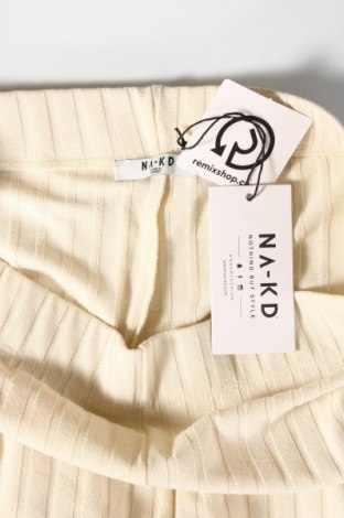 Γυναικείο παντελόνι NA-KD, Μέγεθος L, Χρώμα Εκρού, Τιμή 7,62 €