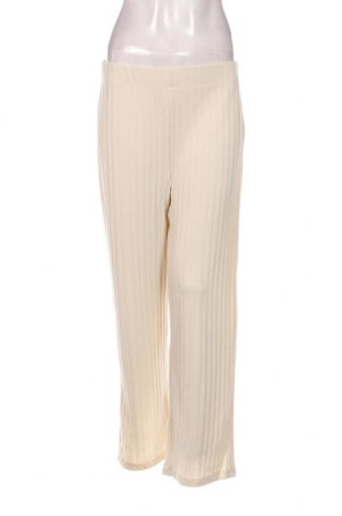 Pantaloni de femei NA-KD, Mărime L, Culoare Ecru, Preț 37,20 Lei