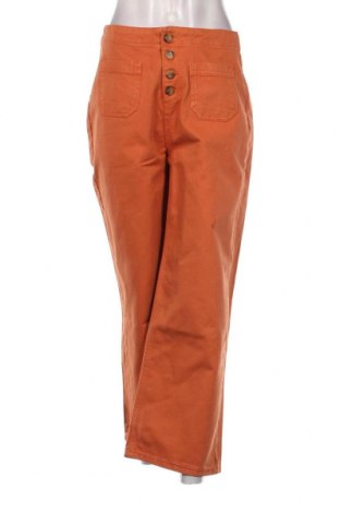 Дамски панталон Trendyol, Размер M, Цвят Оранжев, Цена 29,58 лв.