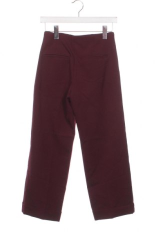 Дамски панталон Zara Trafaluc, Размер XS, Цвят Червен, Цена 6,60 лв.