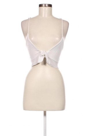 Γυναικείο αμάνικο μπλουζάκι Bershka, Μέγεθος XS, Χρώμα Λευκό, Τιμή 9,85 €