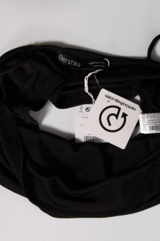 Γυναικείο αμάνικο μπλουζάκι Bershka, Μέγεθος M, Χρώμα Μαύρο, Τιμή 5,41 €