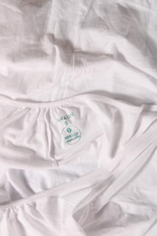 Γυναικείο αμάνικο μπλουζάκι Camaieu, Μέγεθος S, Χρώμα Λευκό, Τιμή 5,52 €