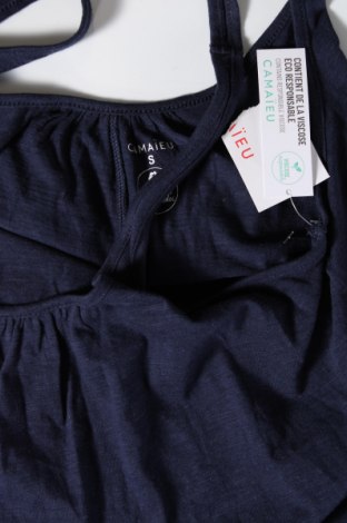 Γυναικείο αμάνικο μπλουζάκι Camaieu, Μέγεθος S, Χρώμα Μπλέ, Τιμή 10,82 €