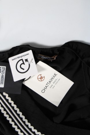 Γυναικείο αμάνικο μπλουζάκι Chattawak, Μέγεθος M, Χρώμα Μαύρο, Τιμή 4,19 €