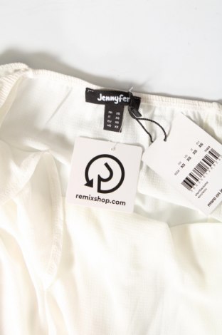 Γυναικείο αμάνικο μπλουζάκι Jennyfer, Μέγεθος XS, Χρώμα Λευκό, Τιμή 5,52 €