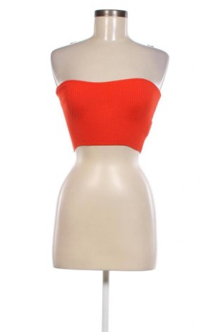 Γυναικείο αμάνικο μπλουζάκι Jennyfer, Μέγεθος M, Χρώμα Πορτοκαλί, Τιμή 10,28 €