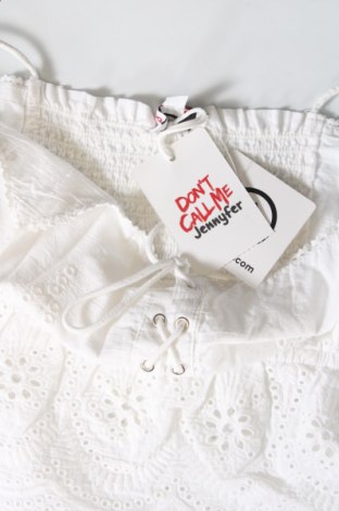 Γυναικείο αμάνικο μπλουζάκι Jennyfer, Μέγεθος L, Χρώμα Λευκό, Τιμή 6,71 €
