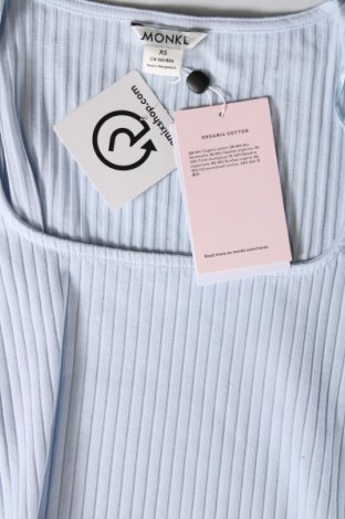 Γυναικείο αμάνικο μπλουζάκι Monki, Μέγεθος XS, Χρώμα Μπλέ, Τιμή 6,56 €
