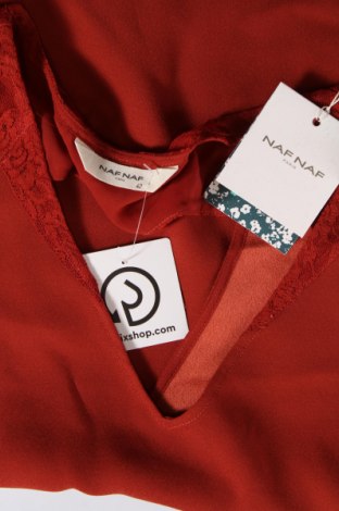 Γυναικείο αμάνικο μπλουζάκι Naf Naf, Μέγεθος L, Χρώμα Καφέ, Τιμή 5,38 €