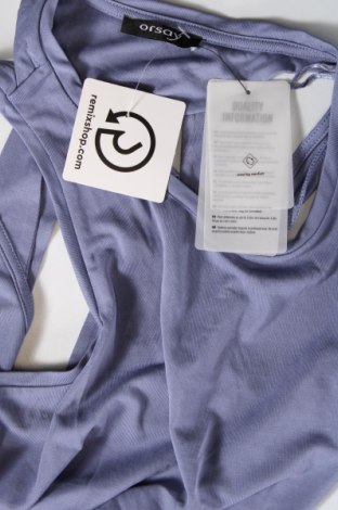 Γυναικείο αμάνικο μπλουζάκι Orsay, Μέγεθος XS, Χρώμα Μπλέ, Τιμή 5,52 €