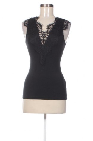 Γυναικείο αμάνικο μπλουζάκι Pieces, Μέγεθος S, Χρώμα Μαύρο, Τιμή 5,43 €