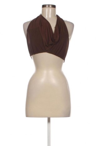 Γυναικείο αμάνικο μπλουζάκι Pull&Bear, Μέγεθος M, Χρώμα Καφέ, Τιμή 4,98 €