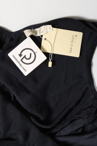 Γυναικείο αμάνικο μπλουζάκι See U Soon, Μέγεθος L, Χρώμα Μπλέ, Τιμή 5,38 €