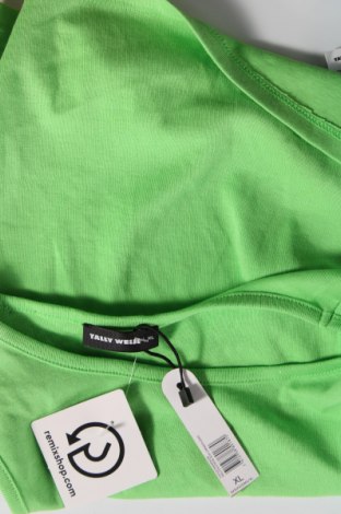 Damska koszulka na ramiączkach Tally Weijl, Rozmiar XL, Kolor Zielony, Cena 27,43 zł