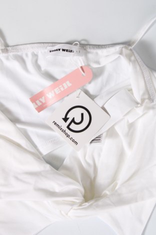 Γυναικείο αμάνικο μπλουζάκι Tally Weijl, Μέγεθος L, Χρώμα Λευκό, Τιμή 5,09 €