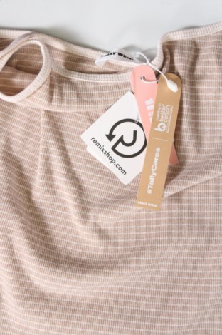 Γυναικείο αμάνικο μπλουζάκι Tally Weijl, Μέγεθος L, Χρώμα  Μπέζ, Τιμή 6,17 €