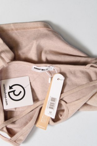 Γυναικείο αμάνικο μπλουζάκι Tally Weijl, Μέγεθος M, Χρώμα  Μπέζ, Τιμή 6,71 €