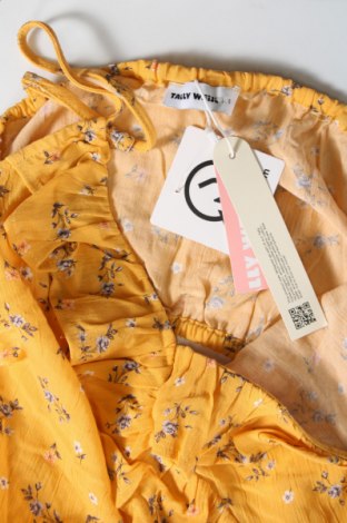 Γυναικείο αμάνικο μπλουζάκι Tally Weijl, Μέγεθος S, Χρώμα Κίτρινο, Τιμή 6,71 €