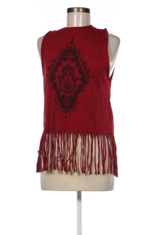 Γυναικείο αμάνικο μπλουζάκι Undiz, Μέγεθος XS, Χρώμα Κόκκινο, Τιμή 5,53 €