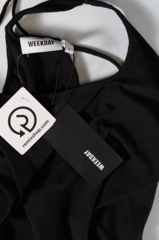Γυναικείο αμάνικο μπλουζάκι Weekday, Μέγεθος L, Χρώμα Μαύρο, Τιμή 6,28 €