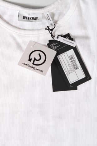 Γυναικείο αμάνικο μπλουζάκι Weekday, Μέγεθος M, Χρώμα Λευκό, Τιμή 8,44 €