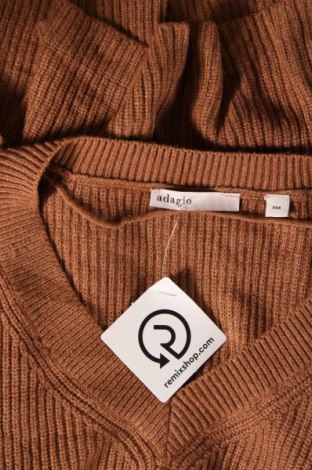 Γυναικείο πουλόβερ Adagio, Μέγεθος XL, Χρώμα Καφέ, Τιμή 3,77 €