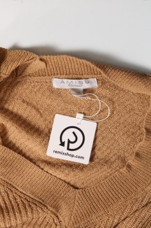 Дамски пуловер Amisu, Размер XS, Цвят Кафяв, Цена 7,25 лв.