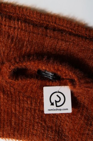 Дамски пуловер Bershka, Размер M, Цвят Кафяв, Цена 7,54 лв.