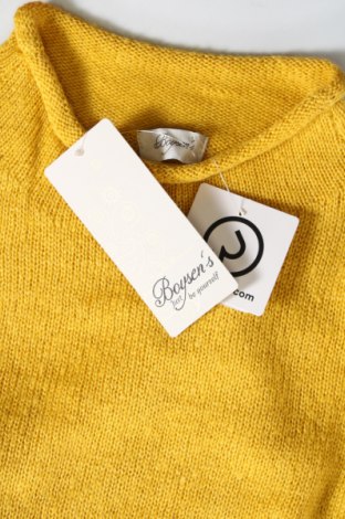 Damenpullover Boysen's, Größe M, Farbe Gelb, Preis 8,30 €