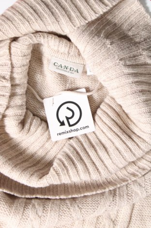 Γυναικείο πουλόβερ Canda, Μέγεθος L, Χρώμα  Μπέζ, Τιμή 5,38 €