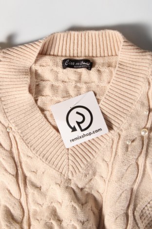 Γυναικείο πουλόβερ Ciao Milano, Μέγεθος S, Χρώμα  Μπέζ, Τιμή 4,49 €