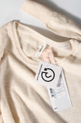 Дамски пуловер Defacto, Размер S, Цвят Бежов, Цена 13,80 лв.