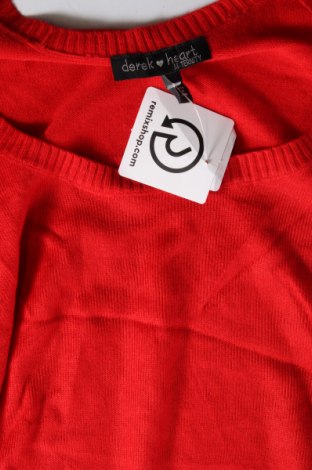 Γυναικείο πουλόβερ Derek Heart, Μέγεθος M, Χρώμα Κόκκινο, Τιμή 1,78 €
