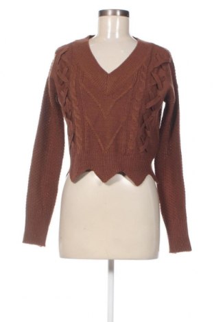 Дамски пуловер Derek Heart, Размер S, Цвят Кафяв, Цена 7,54 лв.