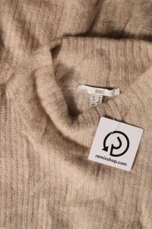 Γυναικείο πουλόβερ Edc By Esprit, Μέγεθος XL, Χρώμα  Μπέζ, Τιμή 6,28 €
