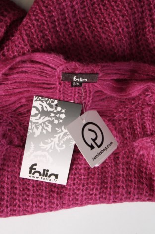 Дамски пуловер Folia, Размер S, Цвят Лилав, Цена 22,25 лв.