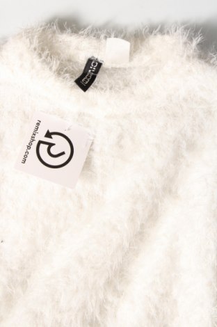 Дамски пуловер H&M Divided, Размер XS, Цвят Бял, Цена 7,25 лв.