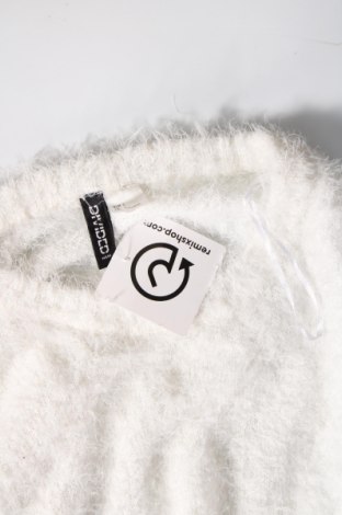 Дамски пуловер H&M Divided, Размер L, Цвят Бял, Цена 8,70 лв.