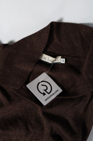 Дамски пуловер In Linea, Размер L, Цвят Кафяв, Цена 8,70 лв.