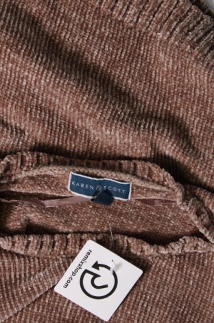 Γυναικείο πουλόβερ Karen Scott, Μέγεθος XL, Χρώμα Καφέ, Τιμή 6,28 €