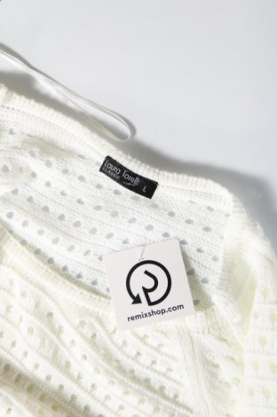 Γυναικείο πουλόβερ Laura Torelli, Μέγεθος L, Χρώμα Λευκό, Τιμή 5,38 €