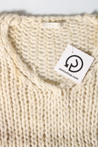 Γυναικείο πουλόβερ Lili & Lala, Μέγεθος M, Χρώμα Εκρού, Τιμή 4,31 €