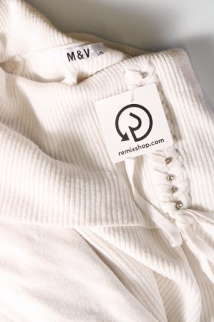 Γυναικείο πουλόβερ M&V, Μέγεθος L, Χρώμα Λευκό, Τιμή 5,38 €
