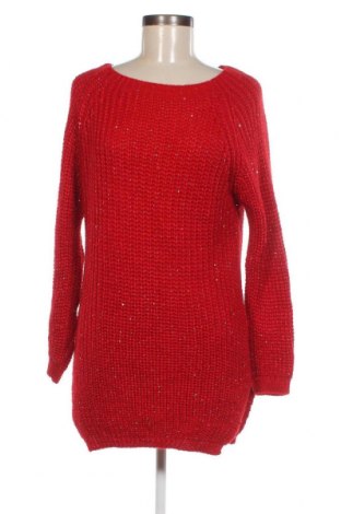 Pulover de femei Made In Italy, Mărime M, Culoare Roșu, Preț 28,62 Lei