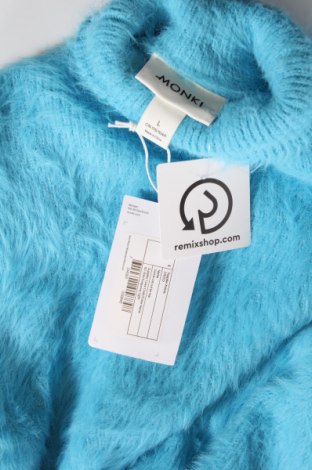 Дамски пуловер Monki, Размер L, Цвят Син, Цена 14,70 лв.