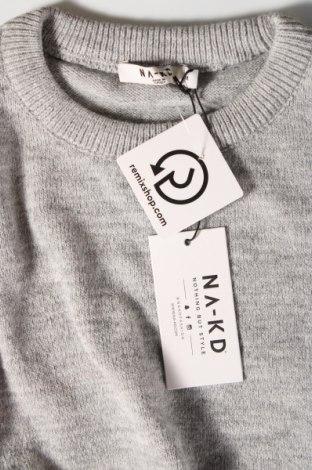 Дамски пуловер NA-KD, Размер M, Цвят Сив, Цена 11,31 лв.